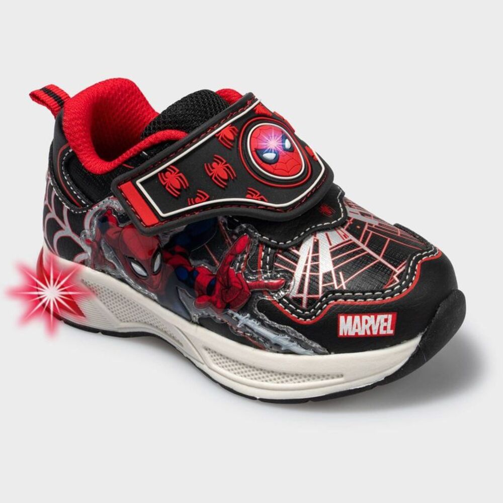 Toddler Spider-Man Light Up Athletic Sneakers - Red 5T